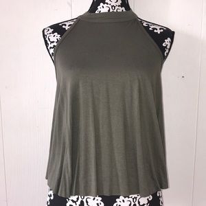🍓olive green tank top